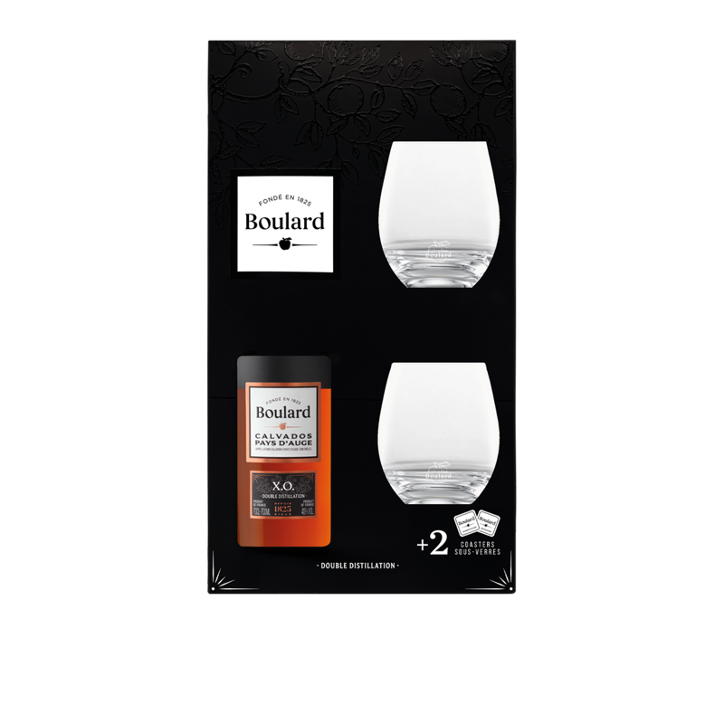 Coffret Boulard X.O. + 2 Verres