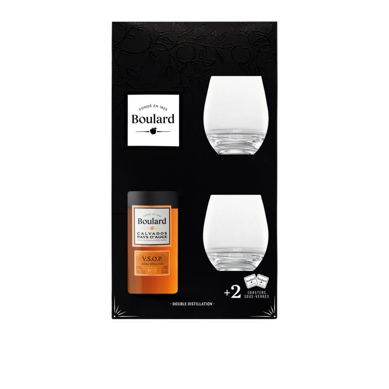 Coffret Boulard V.S.o.p + 2 Verres